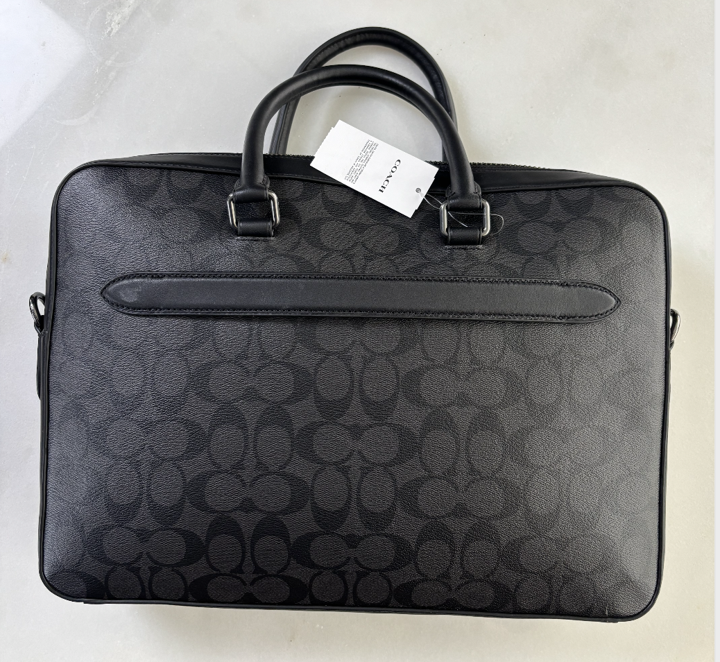 Maletín Gotham Negro Monograma - Coach