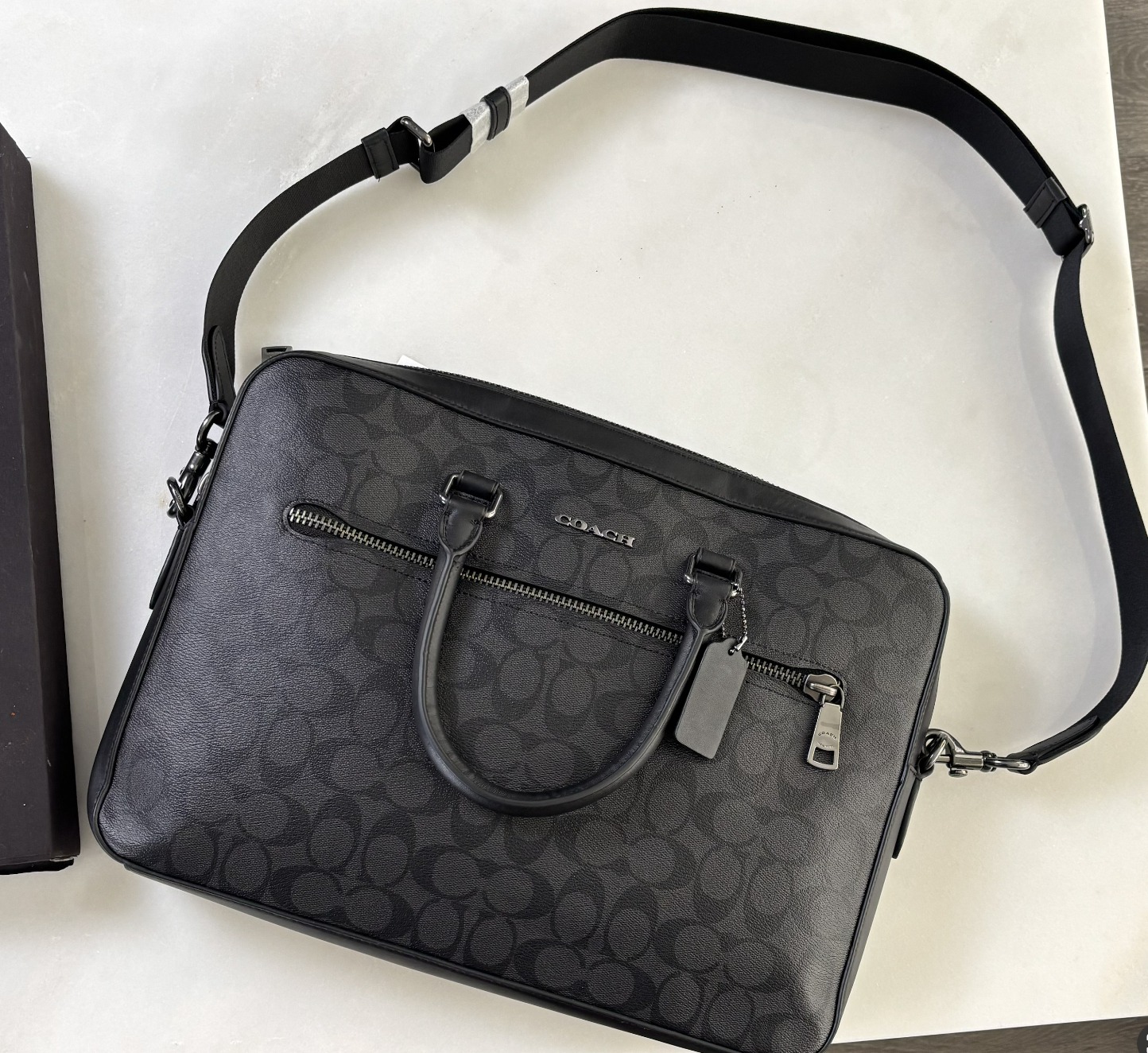 Maletín Gotham Negro Monograma - Coach
