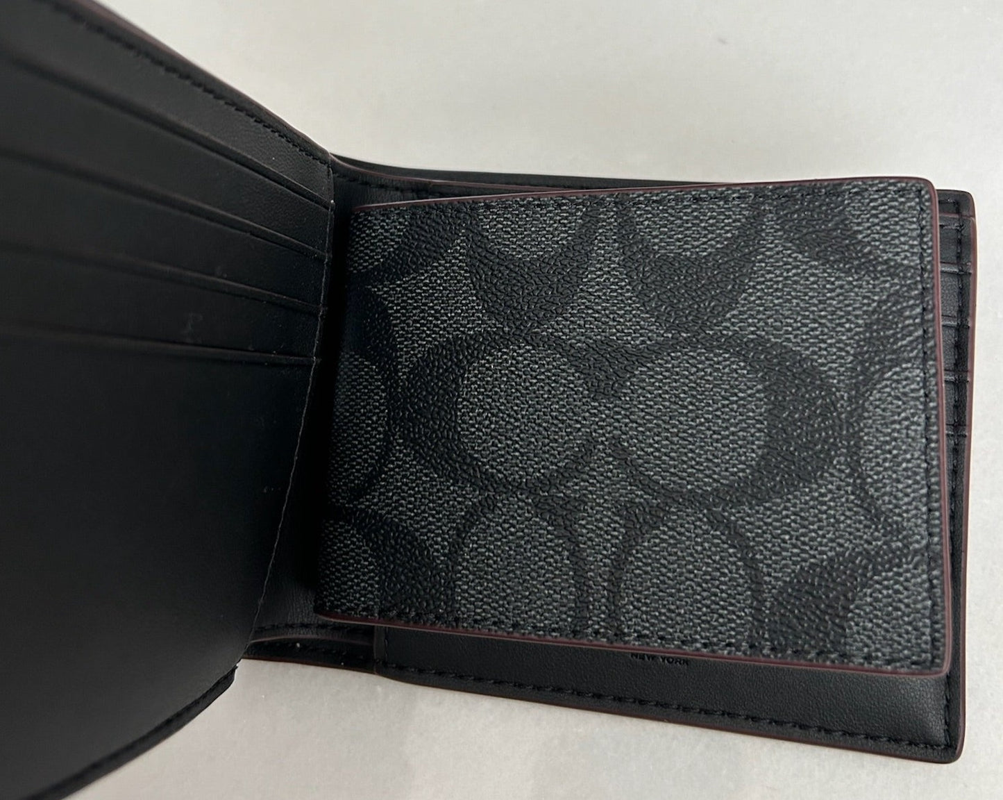 Cartera con estampado negro (incluye tarjetero) - Coach