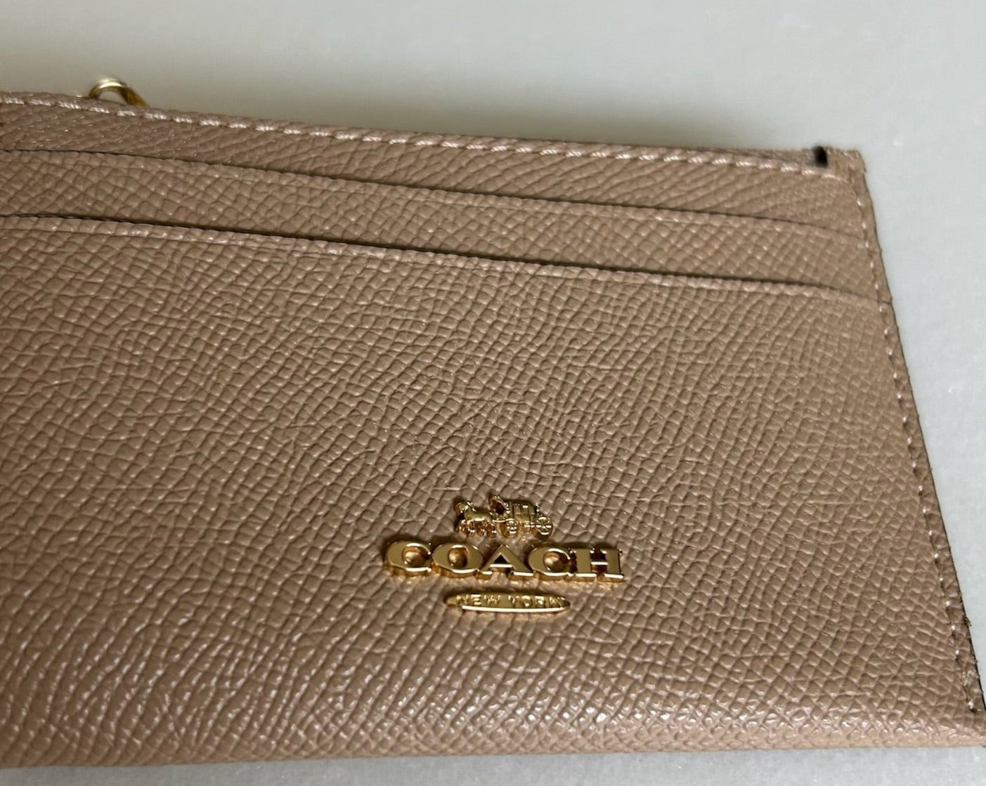 Monedero en Piel Camel - Coach