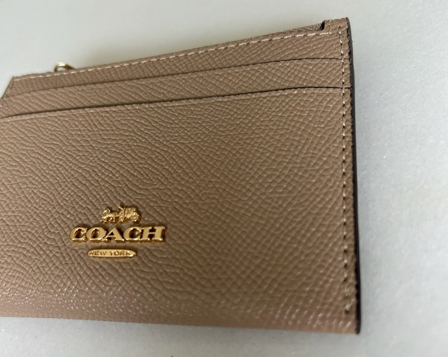 Monedero en Piel Camel - Coach