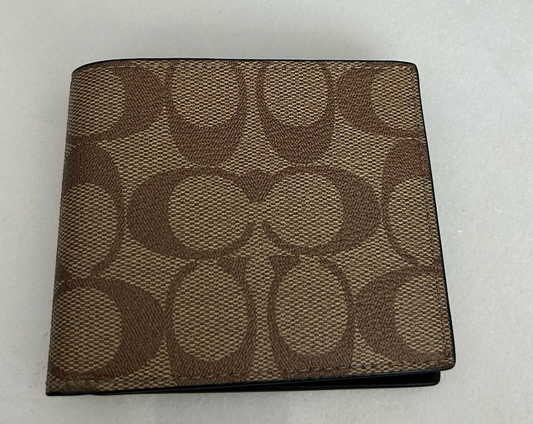 Cartera con estampado café - Coach