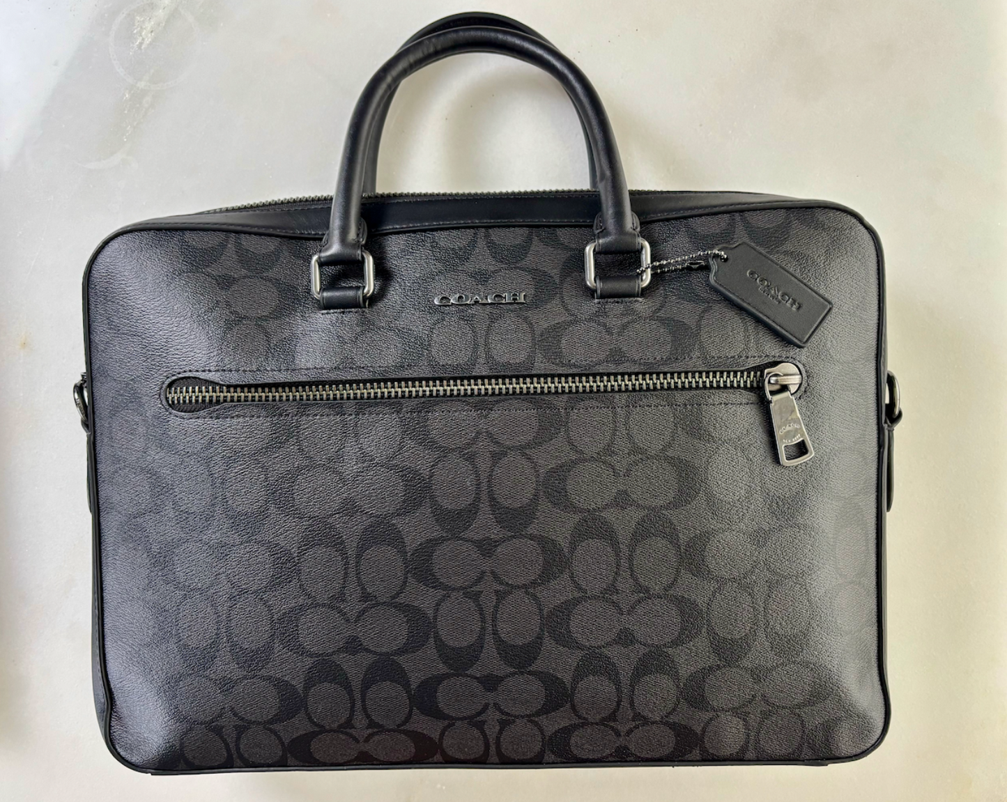 Maletín Gotham Negro Monograma - Coach