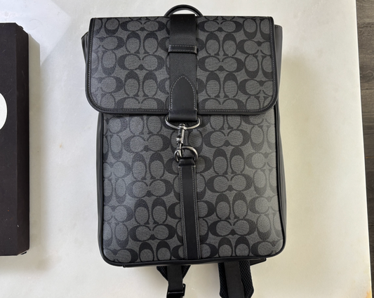 Mochila League Flap Negra - Coach
